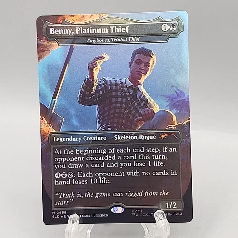 MTG, Benny, Platinum Thief - Foil - Secret Lair Drop, Fallout NM New Vegas